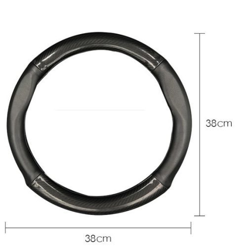 Bọc da vô lăng cacbon xe MAZDA 2, Mazda 3, Mazda 6, CX5, CX8, BT50, CX3, CX30 vân carbon cao cấp - Hình ảnh 3