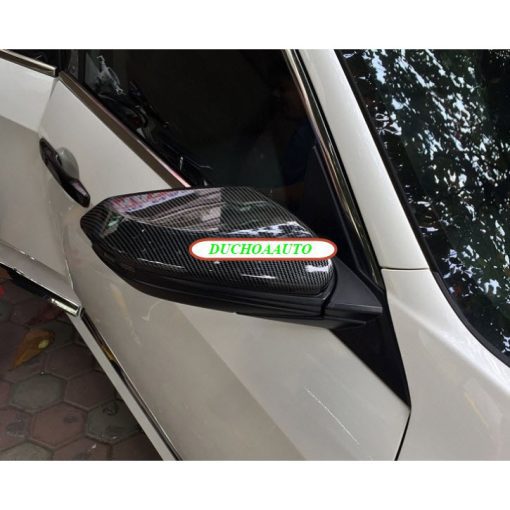 Ốp gương chiếu hậu carbon xe Honda Civic 2016 - 2021 vân Cacbon cao cấp- 1 bộ 2 chiếc - Hình ảnh 3