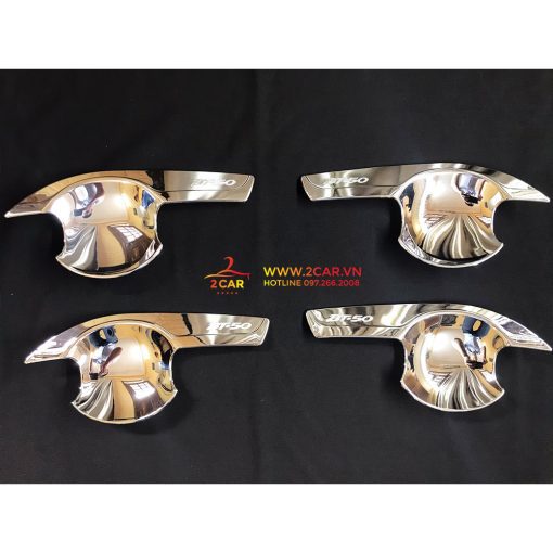 Ốp tay nắm, Hõm Cửa,chén cửa Xe Mazda BT50, Bt 50 đời 2015 2016 2017 2018 2019 2020 MẠ CROM cao cấp - Hình ảnh 3