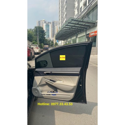 Rèm Che Nắng Xe Honda Civic 2006- 2007 2008 2009 2010 2011 2012 Hàng Loại 1 MR Ô TÔ - Hình ảnh 3