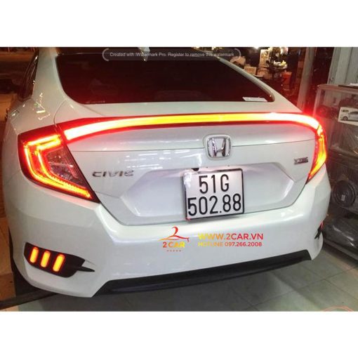 Đuôi gió đèn Led HONDA CIVIC 2018-2021, Hàng siêu đẹp, siêu chất - Hình ảnh 3