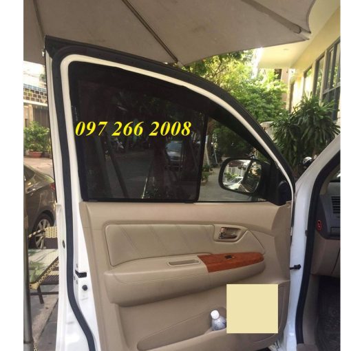 Rèm che nắng nam châm xe Fortuner 2006 2007 2008 2009 2010 2011 2012 2013 2014 2015 2016 - 1 bộ 4 tấm che nắng tốt - Hình ảnh 2