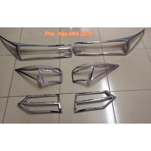 Ốp viền đèn pha hậu xe Toyota Altis 2014 - 2021 Mạ Crom Cao Cấp - Hình ảnh 3