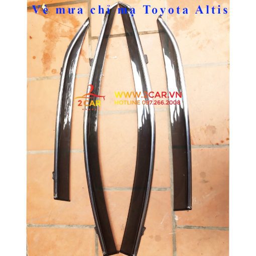 Vè che mưa xe Toyota Altis 2008 - 2021, 2022, 2023 chỉ Inox cao cấp nhất thị trường - Hình ảnh 3