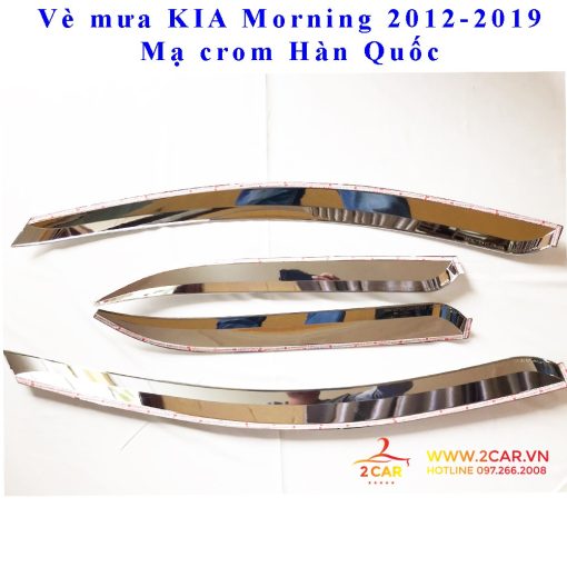 Vè che mưa xe Kia Morning 2012- 2013 2014 2015 2016 2017 2018 2019 2020 mạ cao cấp Auto Clover - Hình ảnh 3