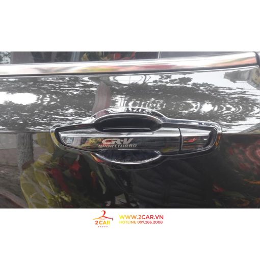 Ốp tay nắm, hõm cửa xe Honda CRV 2018- 2023, chất liệu Titan cao cấp - Hình ảnh 3