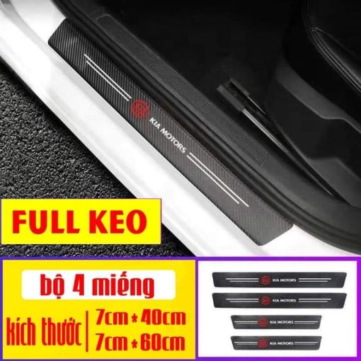 Nẹp Decal dán chống xước, ốp bậc cửa, nẹp chân, trầy cốp xe MG ZS, HS, MG5 - Hình ảnh 3