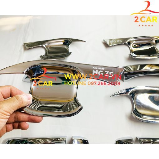 Ốp Tay Nắm, Hõm Cửa Xe MG ZS chất liệu Mạ Crom Cao Cấp - Hình ảnh 3