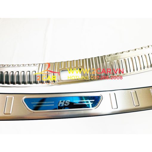 Ốp chống trày cốp trong, ngoài xe MG HS chất liệu inox cao cấp, chống sước cốp MG HS - Ảnh 3
