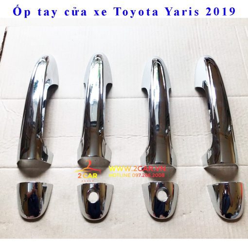 Ốp tay nắm cửa xe Toyota Yaris 2018- 2019- 2020- 2021- 2022 mạ crom cao cấp - Hình ảnh 3