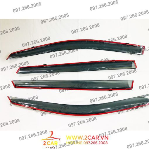 Vè Che Mưa Xe Toyota Yaris 2019 - 2021 chỉ mạ crom cao cấp - 1 bộ 4 chiếc - Hình ảnh 3