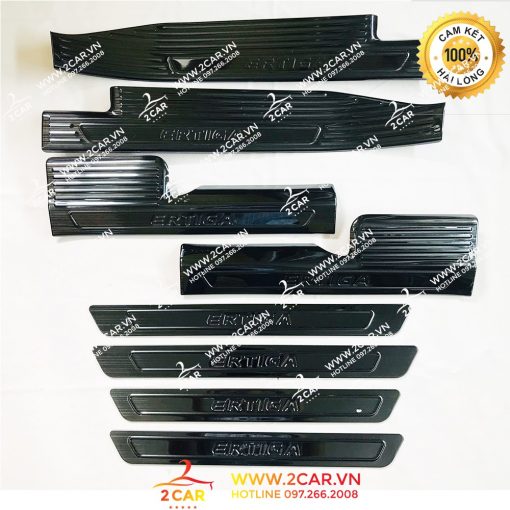 Ốp Bậc Cửa, Nẹp Bước Chân Xe Suzuki Ertiga 2019-2020, Titan cao cấp - Ảnh 3