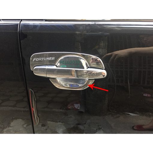 Ốp Tay nắm + Hõm Cửa Xe Fortuner đời 2006, 2007, 2008, 2009 , 2010, 2011, 2012, 2013, 2014 , 2015, 2016 Mạ Crom Cao Cấp - Hình ảnh 2