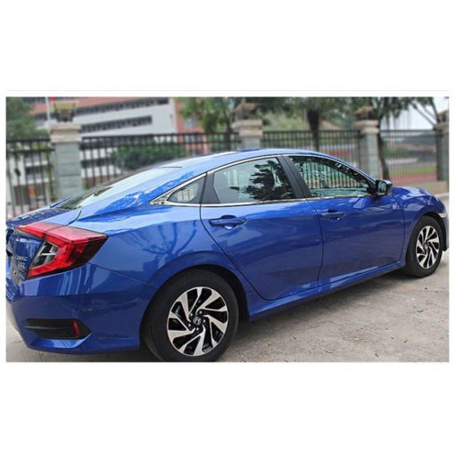 Nẹp viền chân kính, cong kính xe Honda Civic đời 2016 - 2021 Hàng inox cao cấp - Hình ảnh 3