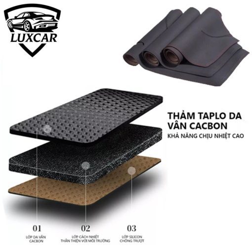 Thảm Taplo Da Carbon xe Outlander 2017- 2021 chất liệu cao cấp - Hình ảnh 3