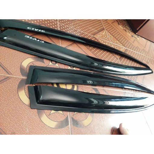 Vè che mưa xe Honda Civic 2006 2007 200 82009 2010 2011 2012 nhựa đen cao cấp - Giá 1 bộ - Hình ảnh 3