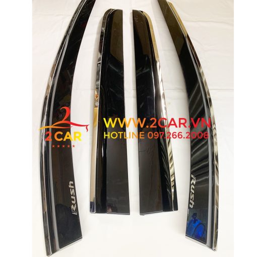 Vè che mưa xe Toyota Rush 2018-2021 chỉ inox cao cấp nhất, Vè chắn mưa Rush chỉ inox - Hình ảnh 3