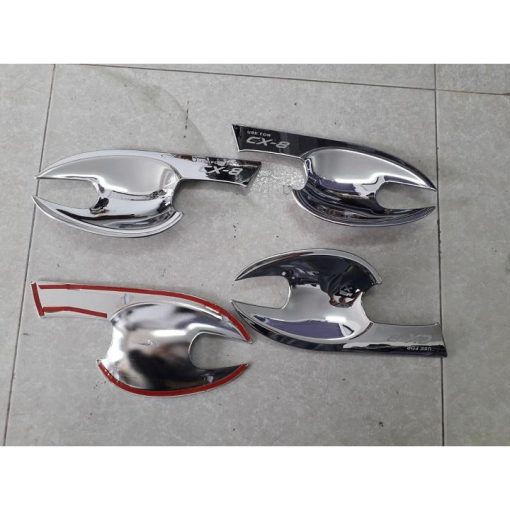 ỐP TAY NẮM, HÕM CỬA XE MAZDA CX8 2018- 2019- 2020 2021 2022 hàng mạ crom cao cấp - Hình ảnh 3