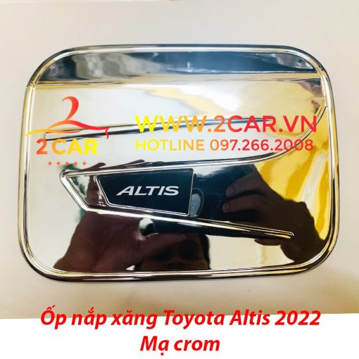Ốp nắp bình xăng xe Toyota Altis 2022, 2023 nhựa ABS mạ crom cao cấp - Ảnh 4