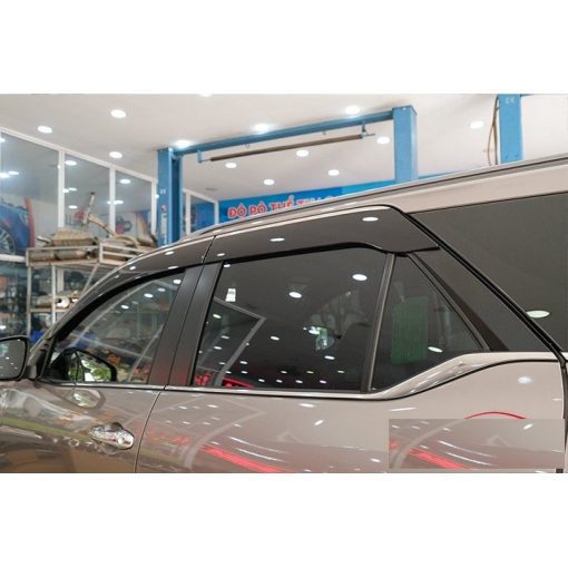 Vè che mưa xe Fortuner 2006 2007 2008 2009 2010 2011 2012 2013 2014 2015 2016 Chỉ INOX, loại Cao cấp nhất - Hình ảnh 2