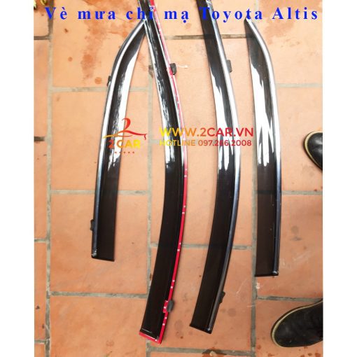 Vè che mưa xe Toyota Altis 2008 - 2021, 2022, 2023 chỉ Inox cao cấp nhất thị trường - Hình ảnh 4