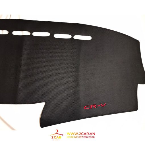 Thảm Taplo Da Cacbon xe Honda CRV 2018 2019 2020 2021 2022 2023 , chống nóng tốt, chống trơn trượt, vừa khít theo xe - Hình ảnh 3