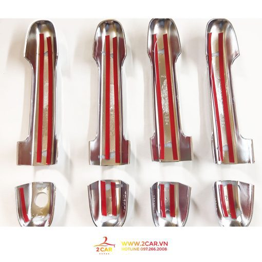 Ốp Tay Nắm Cửa Xe KIA Soluto 2019- 2023 mạ crom cao cấp - Hình ảnh 4