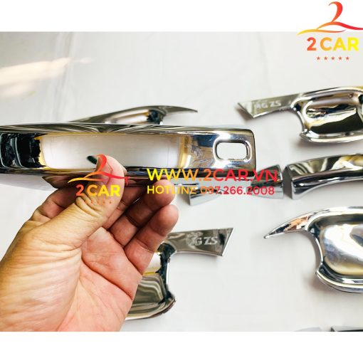 Ốp Tay Nắm, Hõm Cửa Xe MG ZS chất liệu Mạ Crom Cao Cấp - Hình ảnh 4