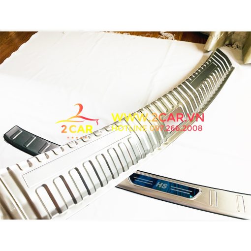 Ốp chống trày cốp trong, ngoài xe MG HS chất liệu inox cao cấp, chống sước cốp MG HS - Ảnh 4