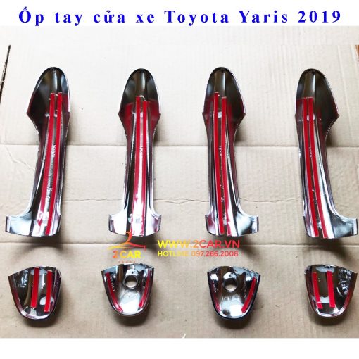 Ốp tay nắm cửa xe Toyota Yaris 2018- 2019- 2020- 2021- 2022 mạ crom cao cấp - Hình ảnh 4