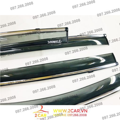 Vè Che Mưa Xe Toyota Yaris 2019 - 2021 chỉ mạ crom cao cấp - 1 bộ 4 chiếc - Hình ảnh 4
