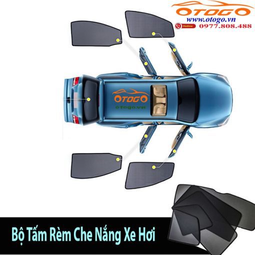 Rèm Che Nắng Xe Volkswagen Tiguan - Hàng loại 1, có hút nam châm - BH 24 tháng - Hình ảnh 4