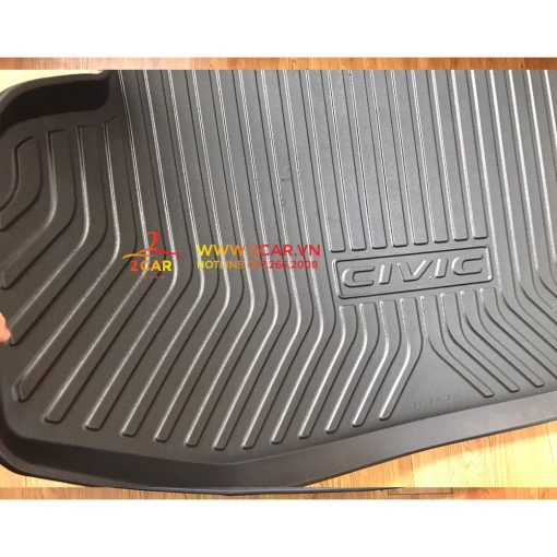 Lót cốp nhựa dẻo xe Honda Civic 2016 - 2021 cao cấp- Hàng dày dặn - Hình ảnh 4