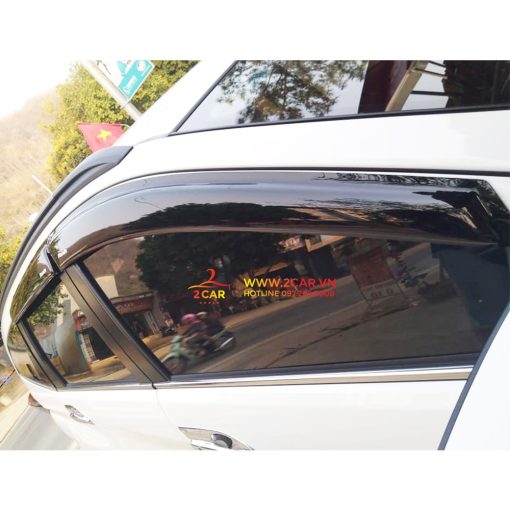 Vè che mưa xe Toyota Rush 2018-2021 chỉ inox cao cấp nhất, Vè chắn mưa Rush chỉ inox - Hình ảnh 4