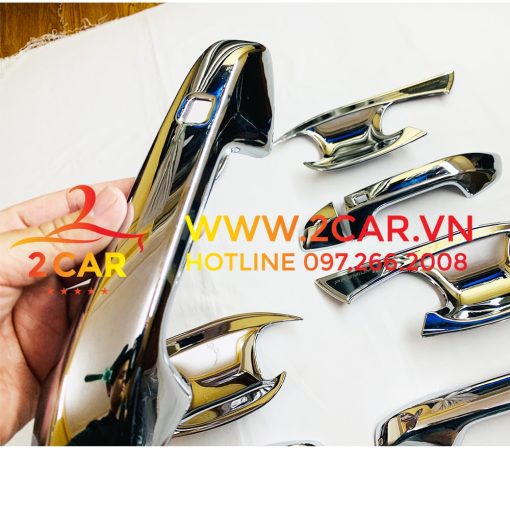 Ốp tay nắm, hõm cửa xe Kia K3 2021-2022 mạ crom cao cấp - Hình ảnh 4