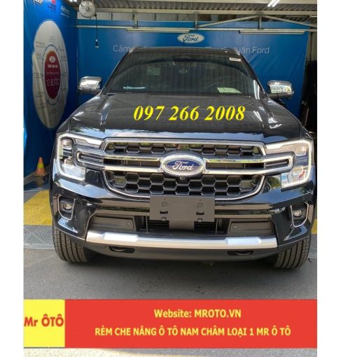 Rèm che nắng chống UV xe Ford Everest đời 2022 2023 Hàng Loại 1 MR.ÔTÔ -Bảo Hành 2 Năm - Rèm siêu dày, có nam châm hut - Hình ảnh 5