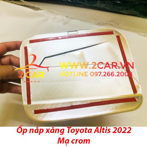 Ốp nắp bình xăng xe Toyota Altis 2022, 2023 nhựa ABS mạ crom cao cấp - Ảnh 5