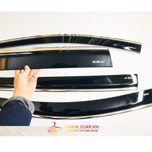 Vè Che Mưa Xe Honda CRV 2018- 2019- 2020- 2021- 2022-2023, chỉ inox cao cấp nhất thị trường - Hình ảnh 5