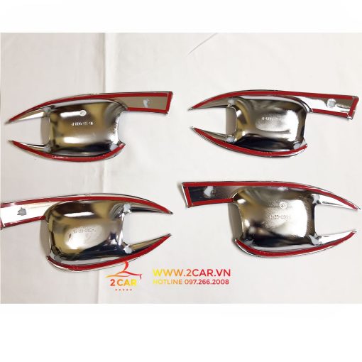 Ốp Hõm cửa, Chén Cửa Xe Peugeot 3008 mạ crom cao cấp - Hình ảnh 5