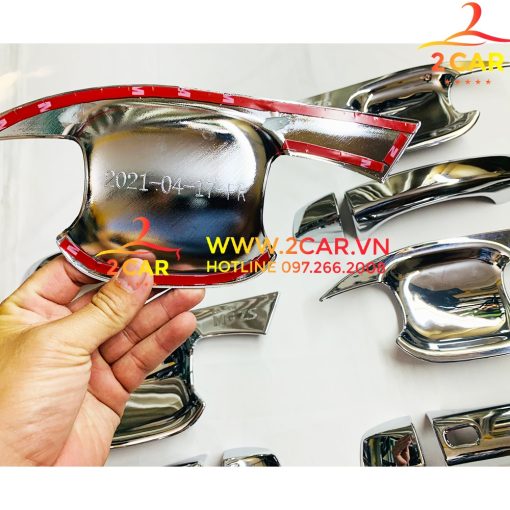 Ốp Tay Nắm, Hõm Cửa Xe MG ZS chất liệu Mạ Crom Cao Cấp - Hình ảnh 5