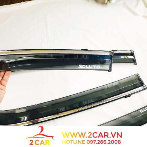 Vè che mưa xe Kia Soluto 2019- 2020- 2021- 2022- 2023 CHỈ MẠ crom cao cấp - Hình ảnh 5