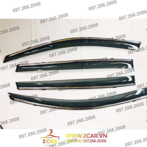 Vè Che Mưa Xe Toyota Yaris 2019 - 2021 chỉ mạ crom cao cấp - 1 bộ 4 chiếc - Hình ảnh 5