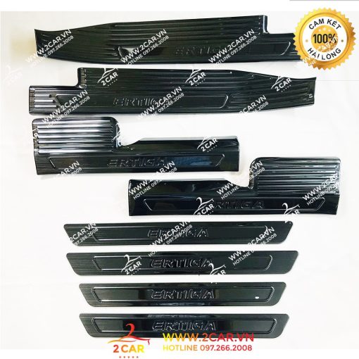 Ốp Bậc Cửa, Nẹp Bước Chân Xe Suzuki Ertiga 2019-2020, Titan cao cấp - Ảnh 5