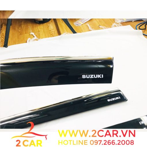 Vè che mưa xe Suzuki XL7, XL-7, Ertiga 2019- 2020 2021 2022 2023 chỉ inox cao cấp - Hình ảnh 5