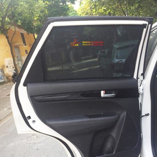 Rèm che nắng 4 kính sườn xe Outlander 2016 - 2023 - Giá 1 bộ có nam châm hít - Hình ảnh 5