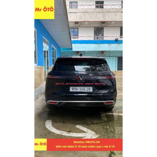 Rèm che nắng xe VINFAST VF9 (không nam châm) chống UV loại 1 Mr.OTO - Bảo hành 2 năm. - Hình ảnh 4