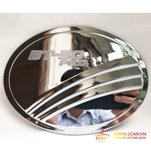 Ốp Nắp Bình Xăng Xe Mazda BT50 2015-2023 Mạ Crom cao cấp - Hình ảnh 5