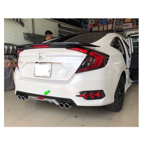 Lippo, líp pô , lip chia pô xe Honda Civic đời 2017 2018 2019 2020 2021- Mẫu 4 pô - Hình ảnh 5