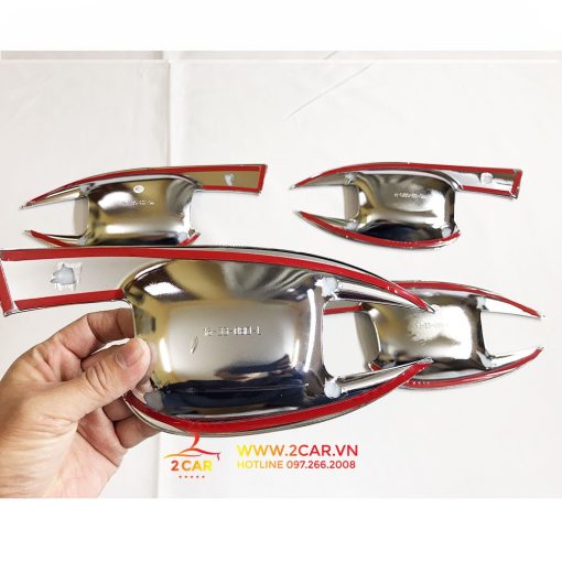 Ốp Hõm cửa, Chén Cửa Xe Peugeot 3008 mạ crom cao cấp - Hình ảnh 6