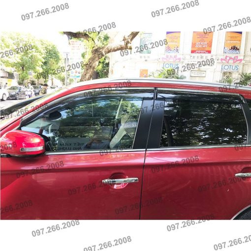 Vè che mưa xe Outlander đời 2018- 2021, 2022 chỉ mạ crom cao cấp - Hình ảnh 6